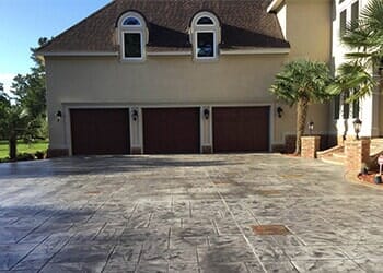Decorative concrete finish, Ocean Springs, MS